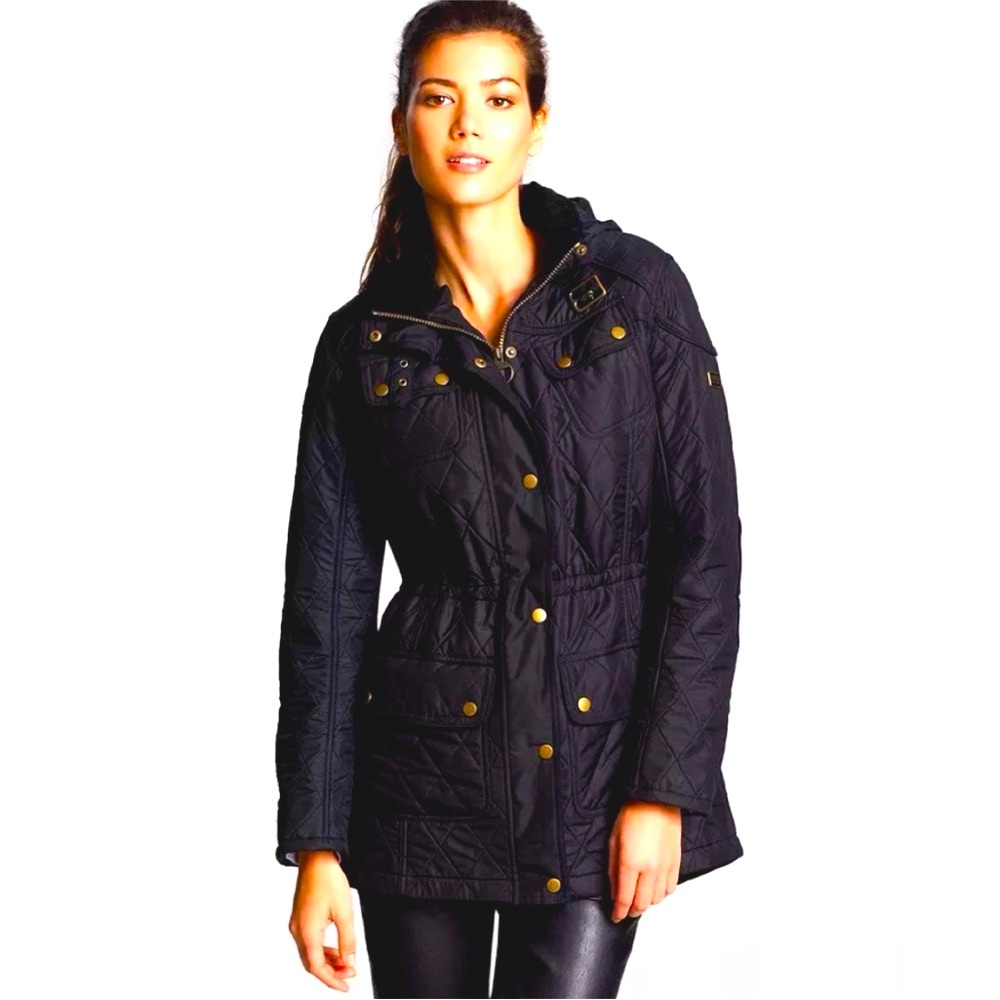 Barbour Quilted Hooded Arrow Jacket-10 - Picture 5 of 14